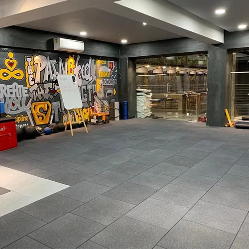 Square Rubber Tiles supplier for Spain &mdash; Sundek Sports